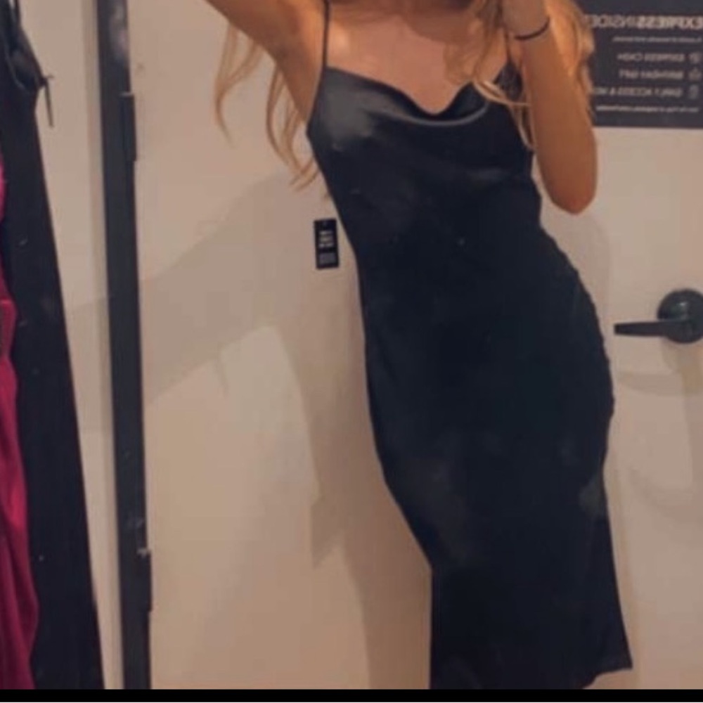 EXPRESS SATIN MIDI DRESS